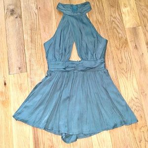 NWOT High Neck Cut Out Romper